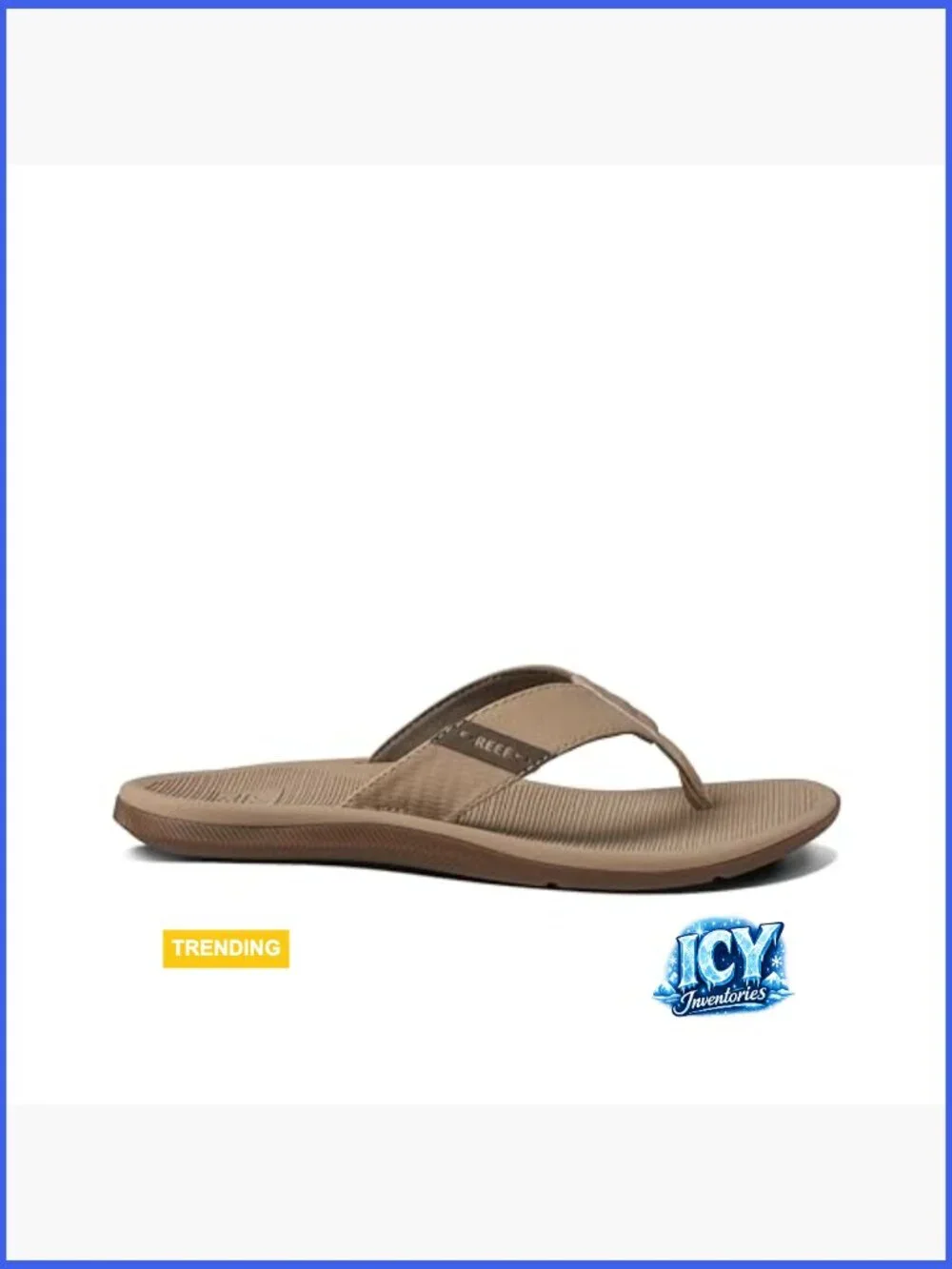 Reef Santa Ana Men's Flip Flop Sandal - Vegan Leather, EVA Footbed
